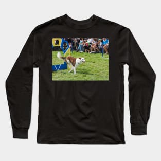 Dog jumping Long Sleeve T-Shirt